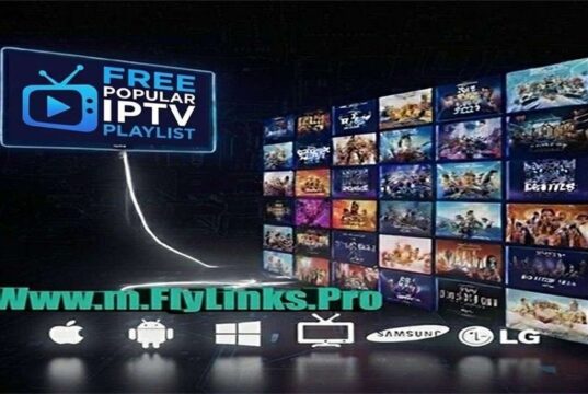 Free Popular IPTV Playlist: M3U New Update 28.11.2025 Modern living room setup with a smart TV displaying a free popular IPTV playlist interface with various channel logos.